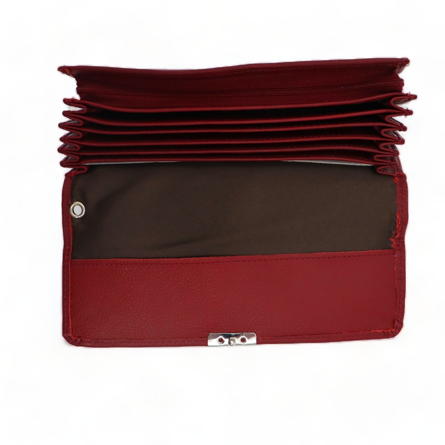 Kelner Portemonnee - Waiter Wallet - Portefeuille - Leer - Bordeaux Rood