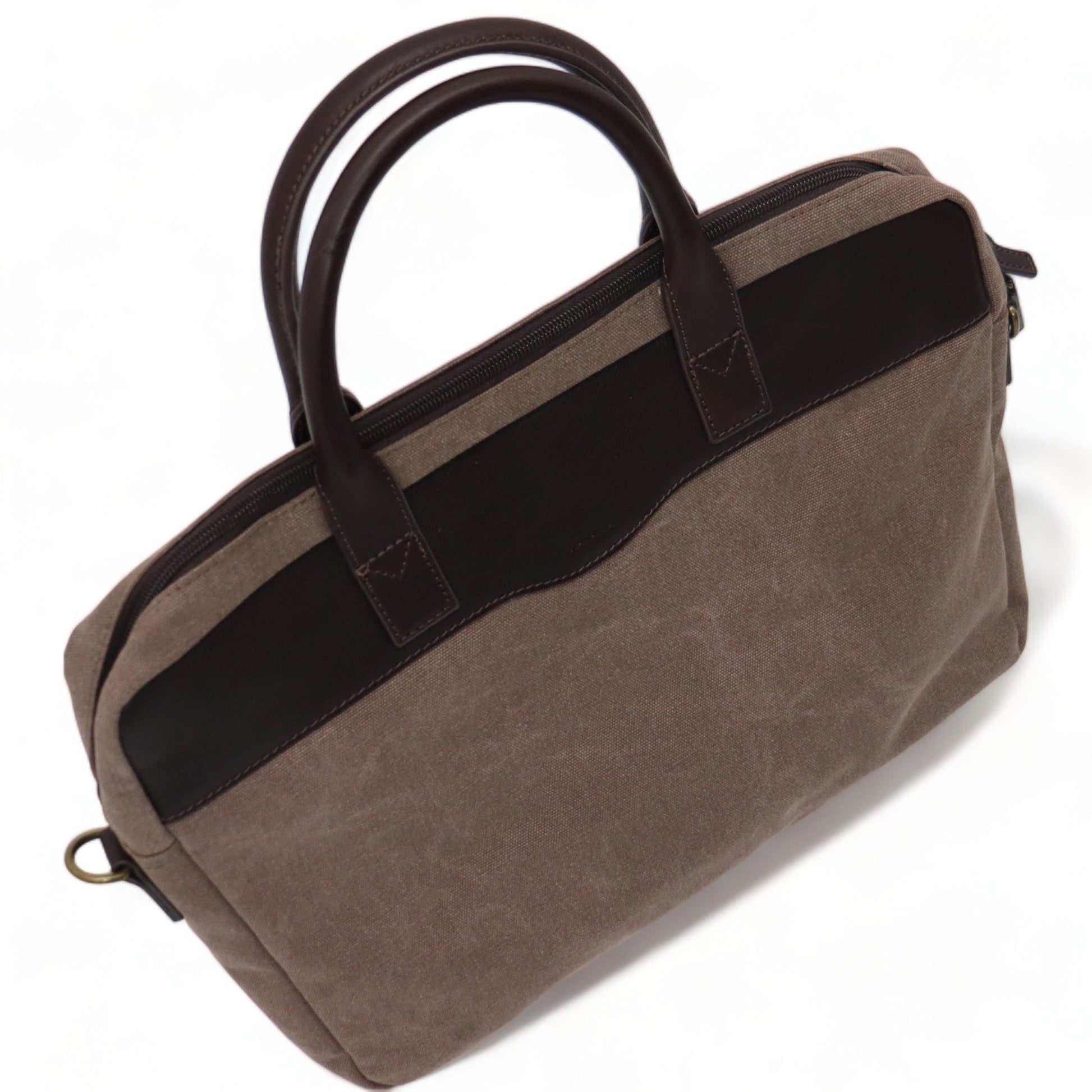 Laptoptas - Pc Tas - Stof - Schouderband -  Tassen - Beige