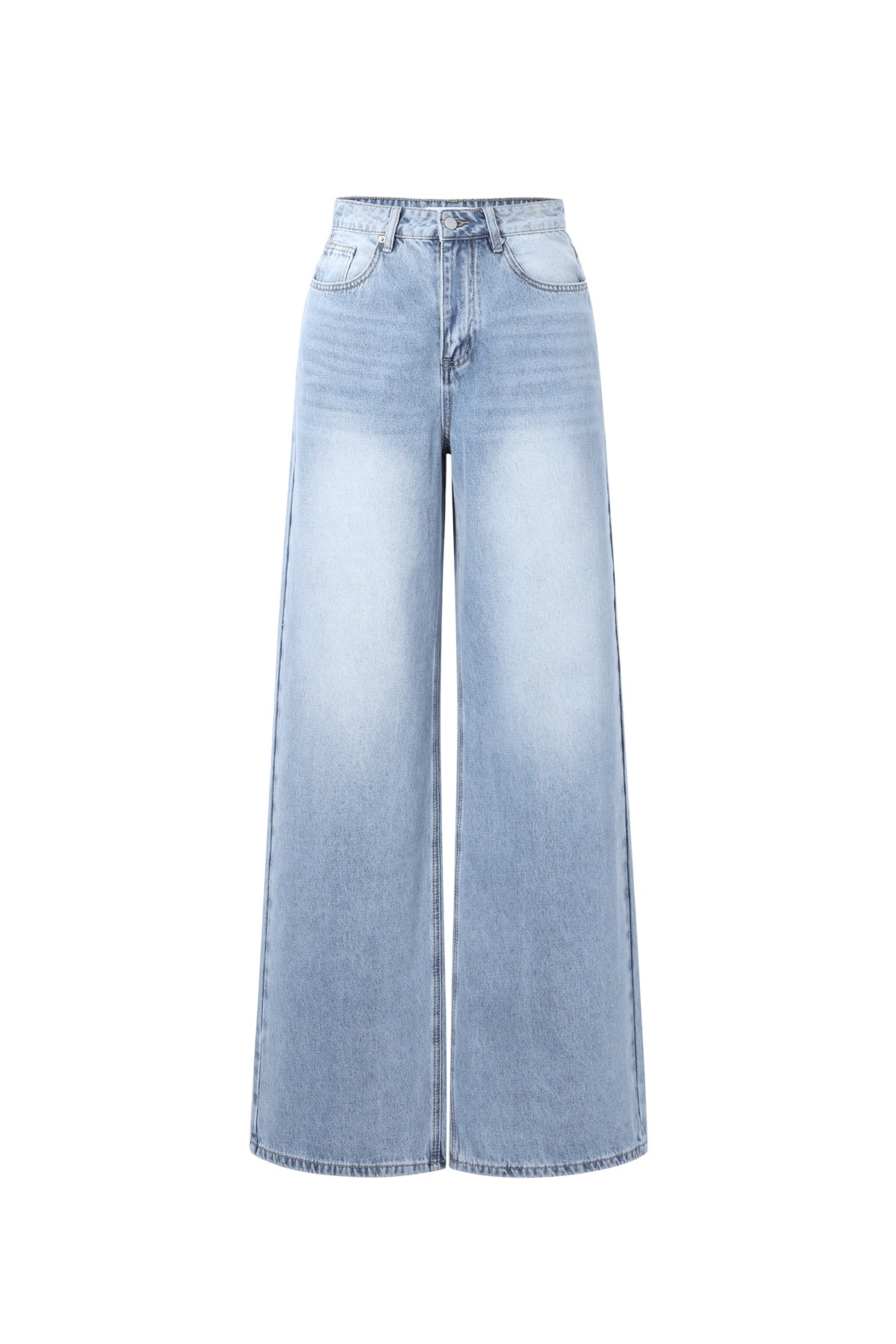 Gimme Wide Leg Cotton Denim Pants for Spring/Summer
