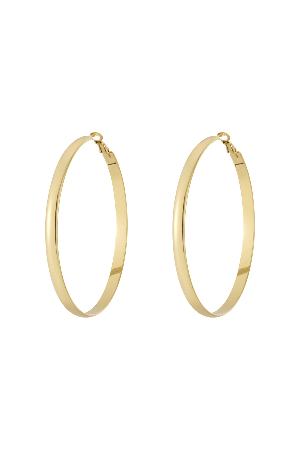 Stylish Stainless Steel Hoop Earrings - All Fit, Simple & Casual