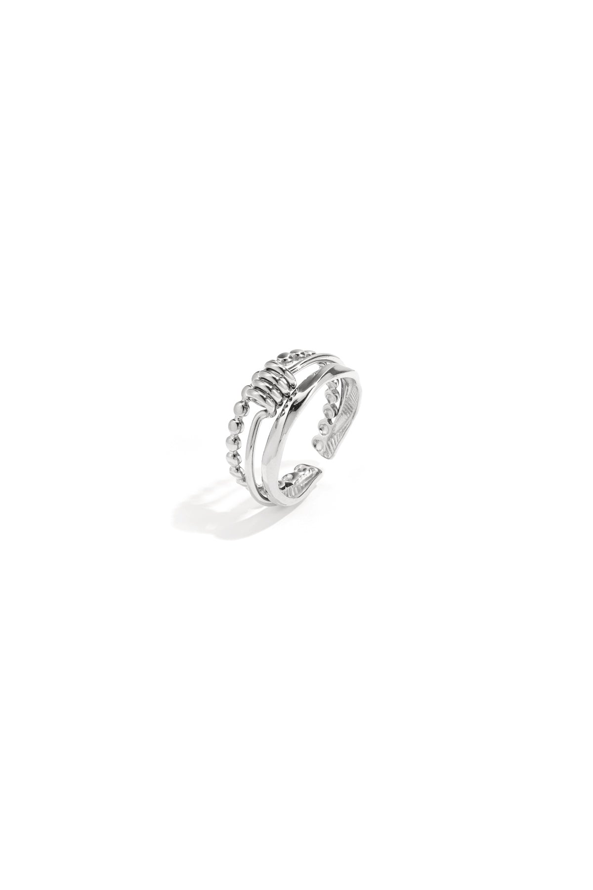 Elegant Adjustable Minimalist Ring - Silver & Gold