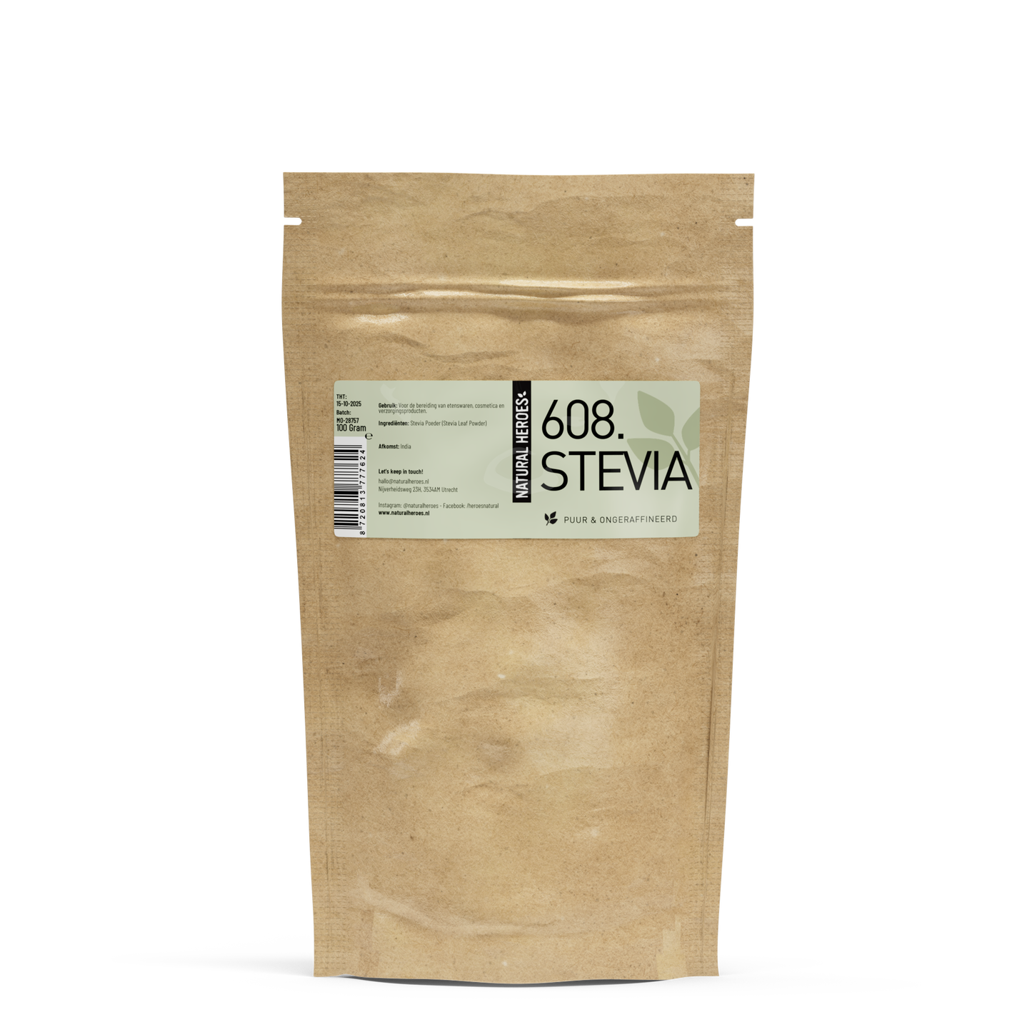 Stevia Poeder (Puur & Ongeraffineerd)
