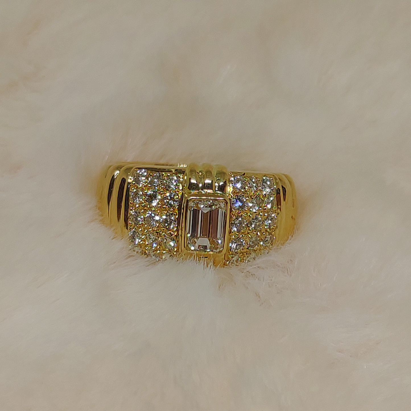 1.14ct Emerald Cut Diamond Ring