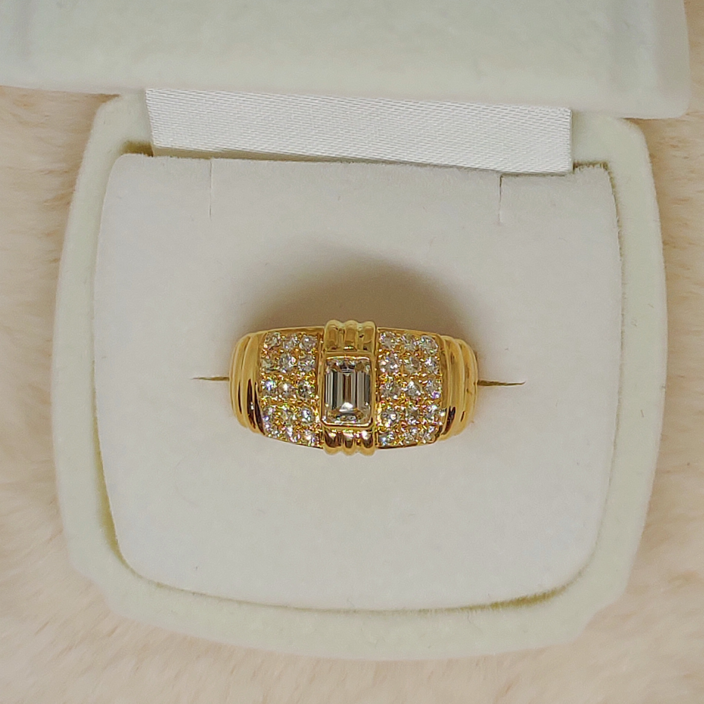 1.14ct Emerald Cut Diamond Ring