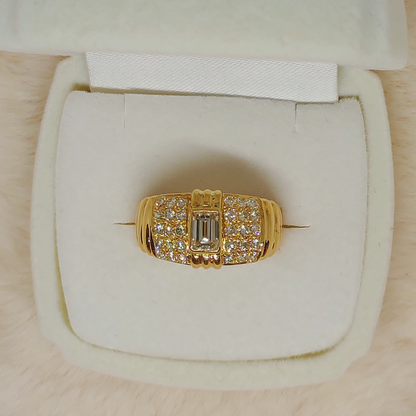 1.14ct Emerald Cut Diamond Ring