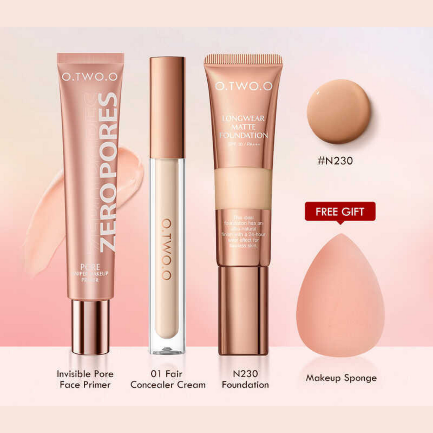 Tri-Set Foundation with FREE Makeup Sponge