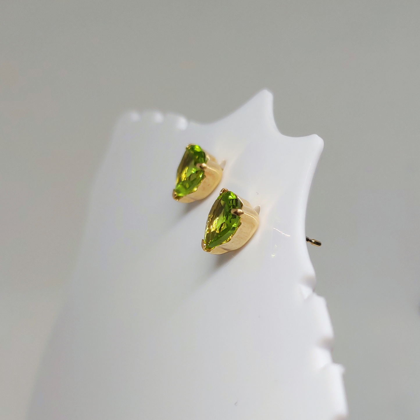 Peridot Stud Earrings