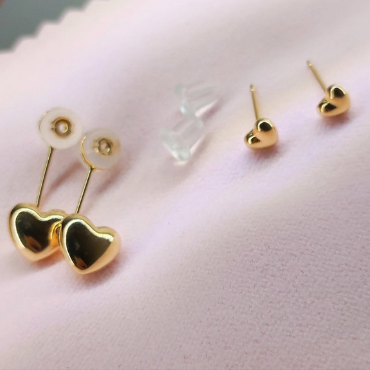 Heart 2-Way Stud Earrings