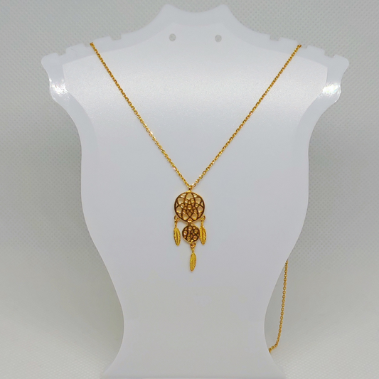 24K|999.9 Gold Dream Catcher Necklace