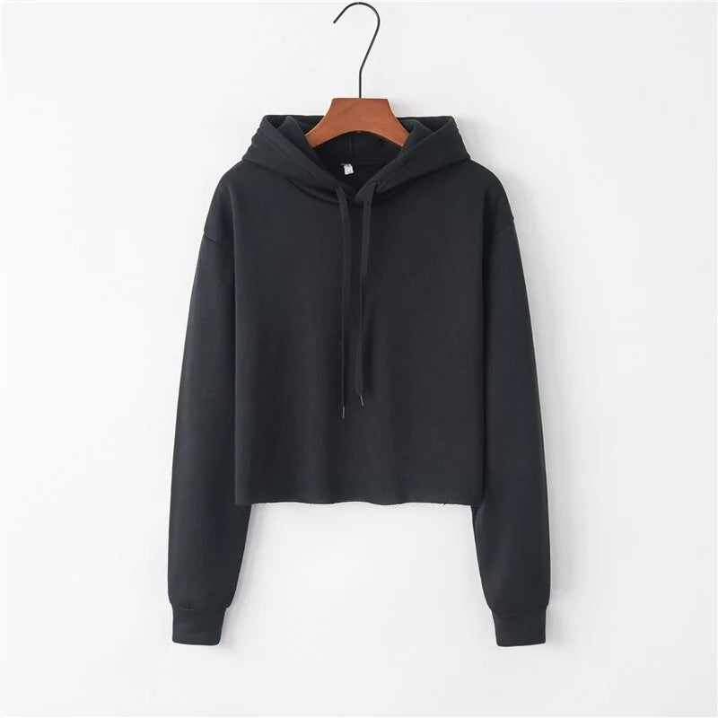 Women's Crop Hoodies Sweatshirts