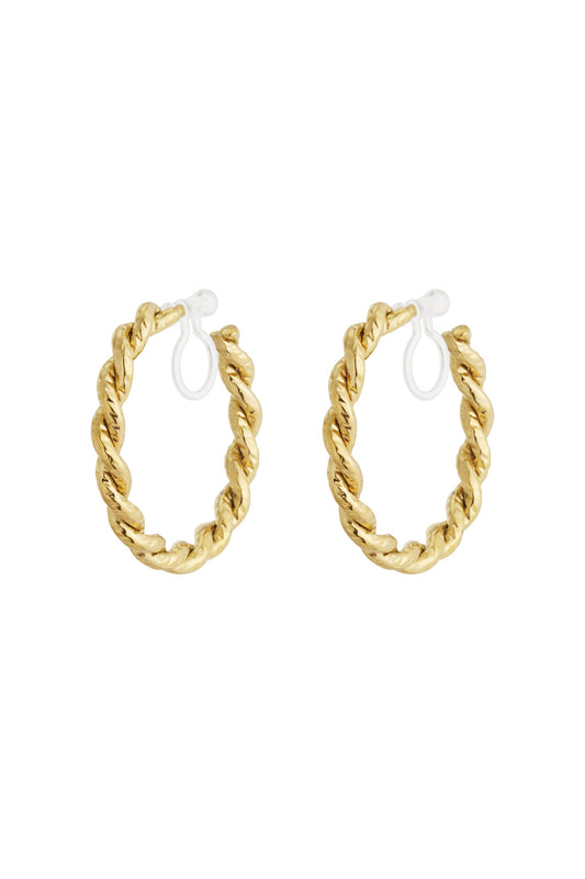 Stylish 14K Gold Plated Clip-On Earrings for All