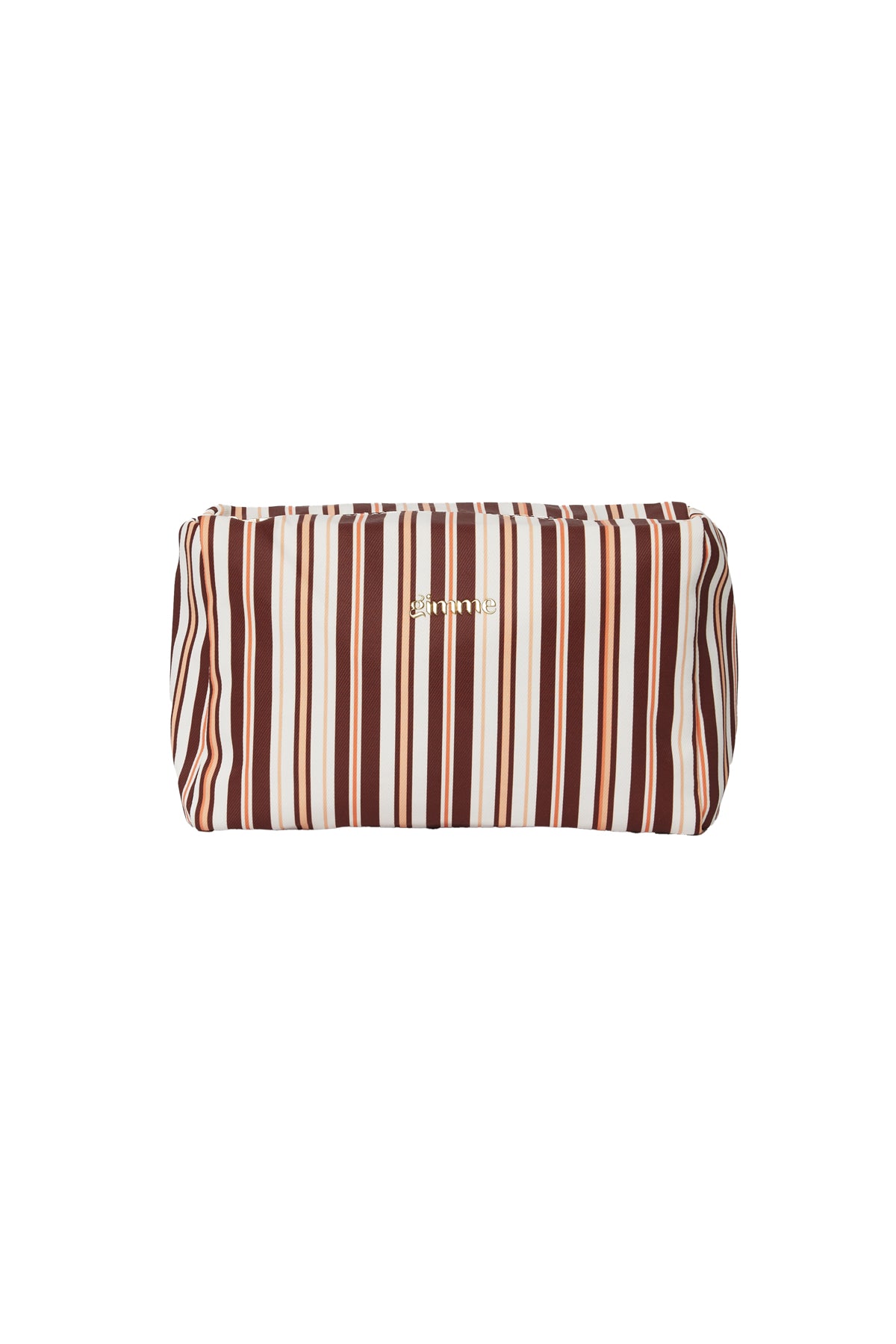 Gimme Simple Stripe Makeup Bag - Khaki, Pink, Blue