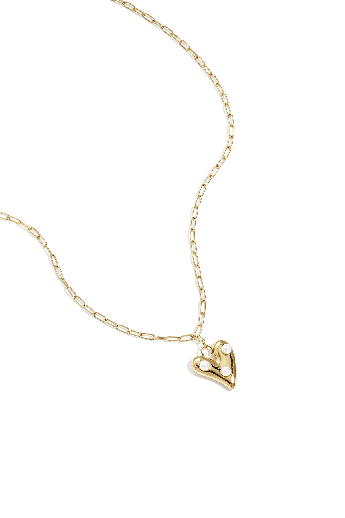 Elegant Gold Heart Pendant Necklace for Women