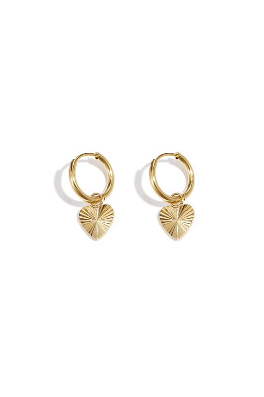 Elegant Heart-Shaped Drop Earrings for Everyday Glam