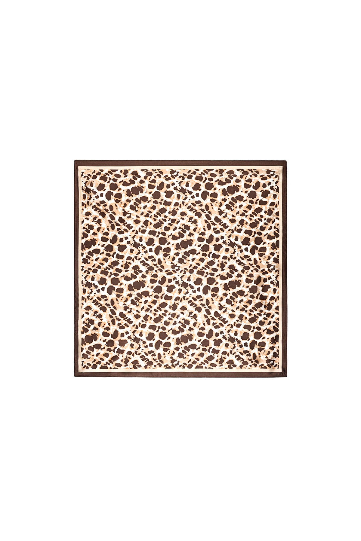 Elegant Brown Summer Scarf for Women - Animal Print