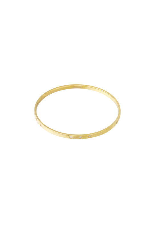 Elegant 14K Gold Plated Bangle for Everyday Glam
