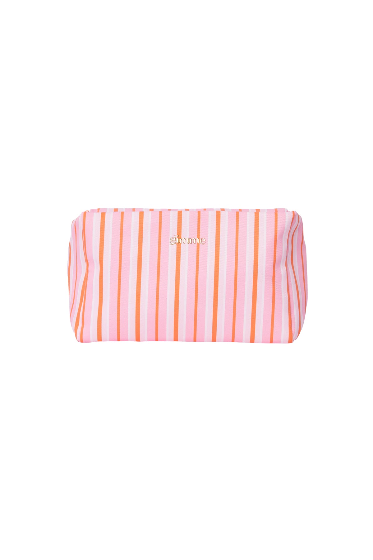 Gimme Simple Stripe Makeup Bag - Khaki, Pink, Blue