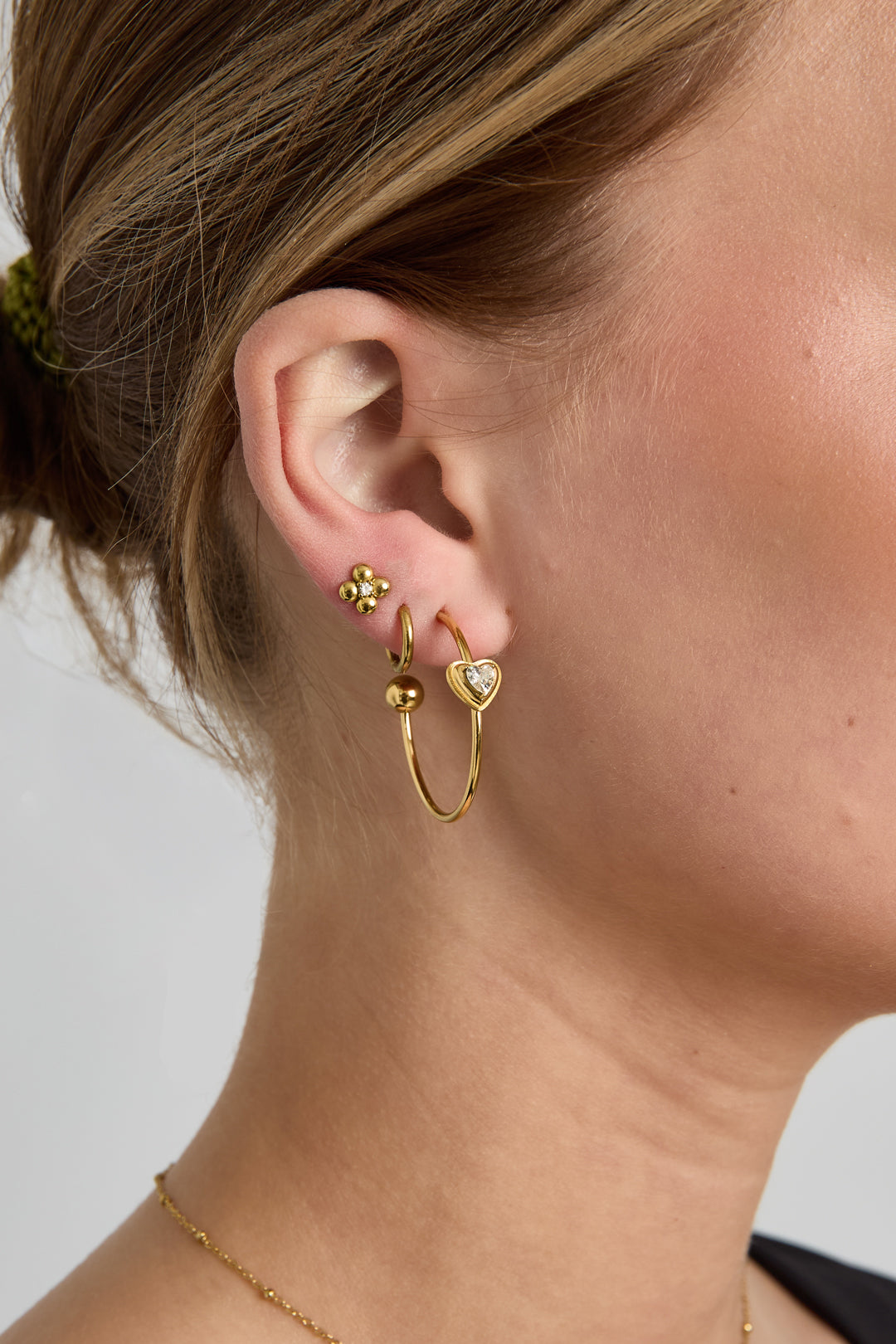 Stylish Heart Hoop Earrings for Daily Wear
