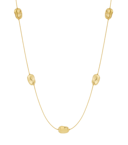 Elegant 70cm+ Gold Stainless Steel Long Necklace