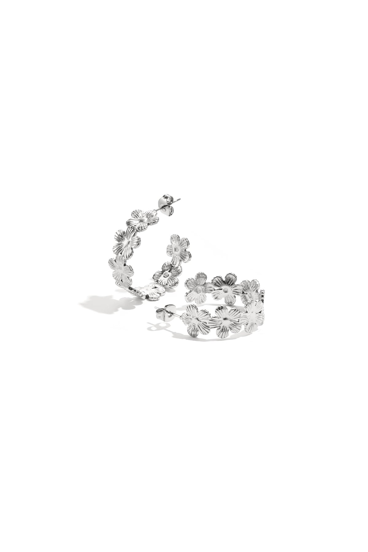 Elegant Flower Hoop Earrings for All Occasions