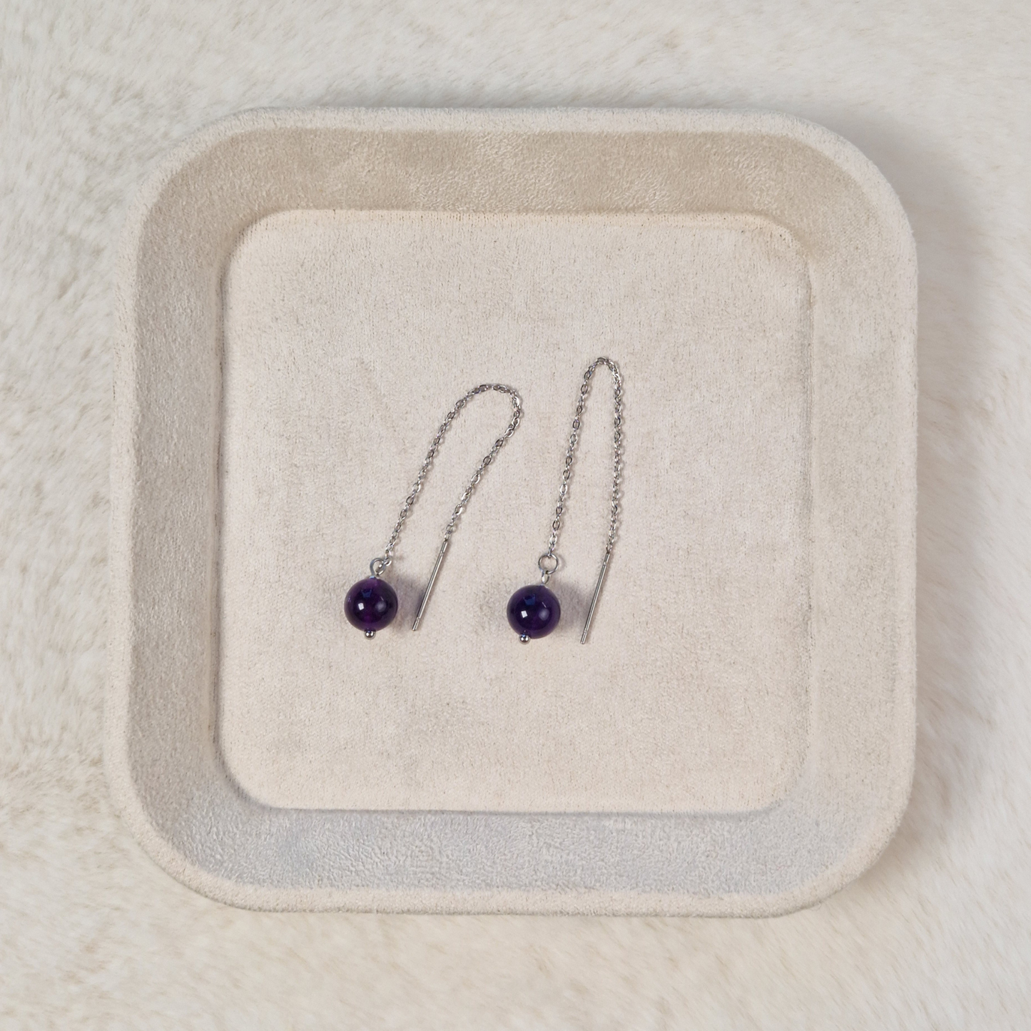 Quartz Drop Earrings