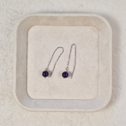 Elegant Classy Quartz Drop Earrings For Everyday Wear