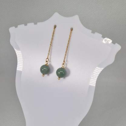 Jade Drop Earrings