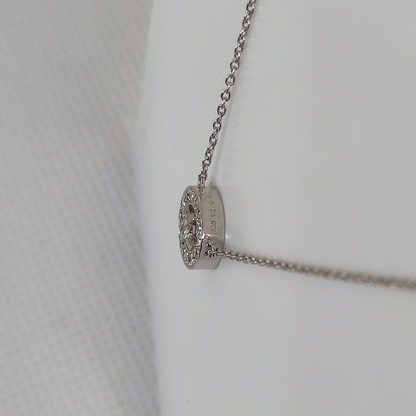 K18 White Gold Diamond Necklace