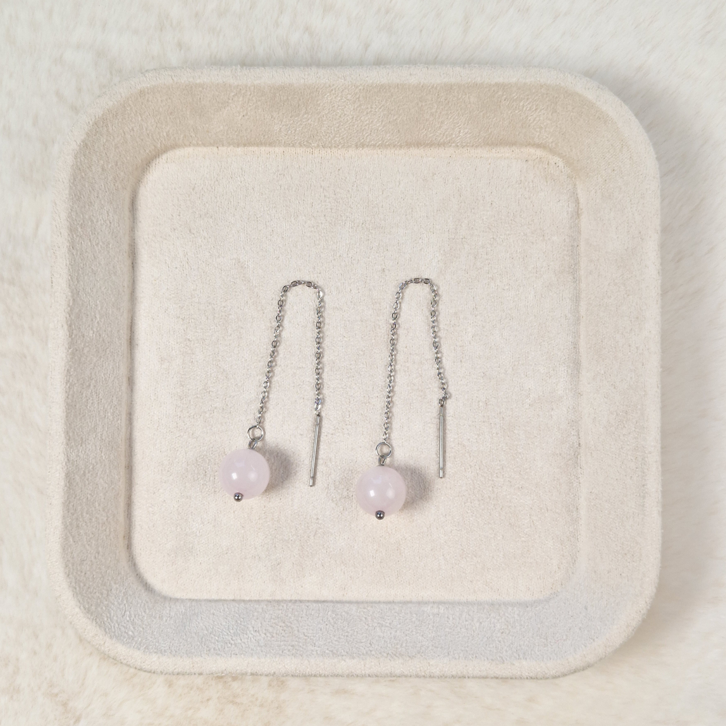 Quartz Drop Earrings