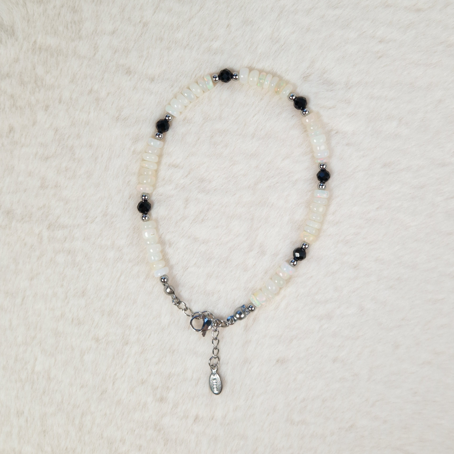 Natural Opal with Onyx