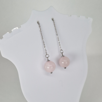 Elegant Classy Quartz Drop Earrings For Everyday Wear