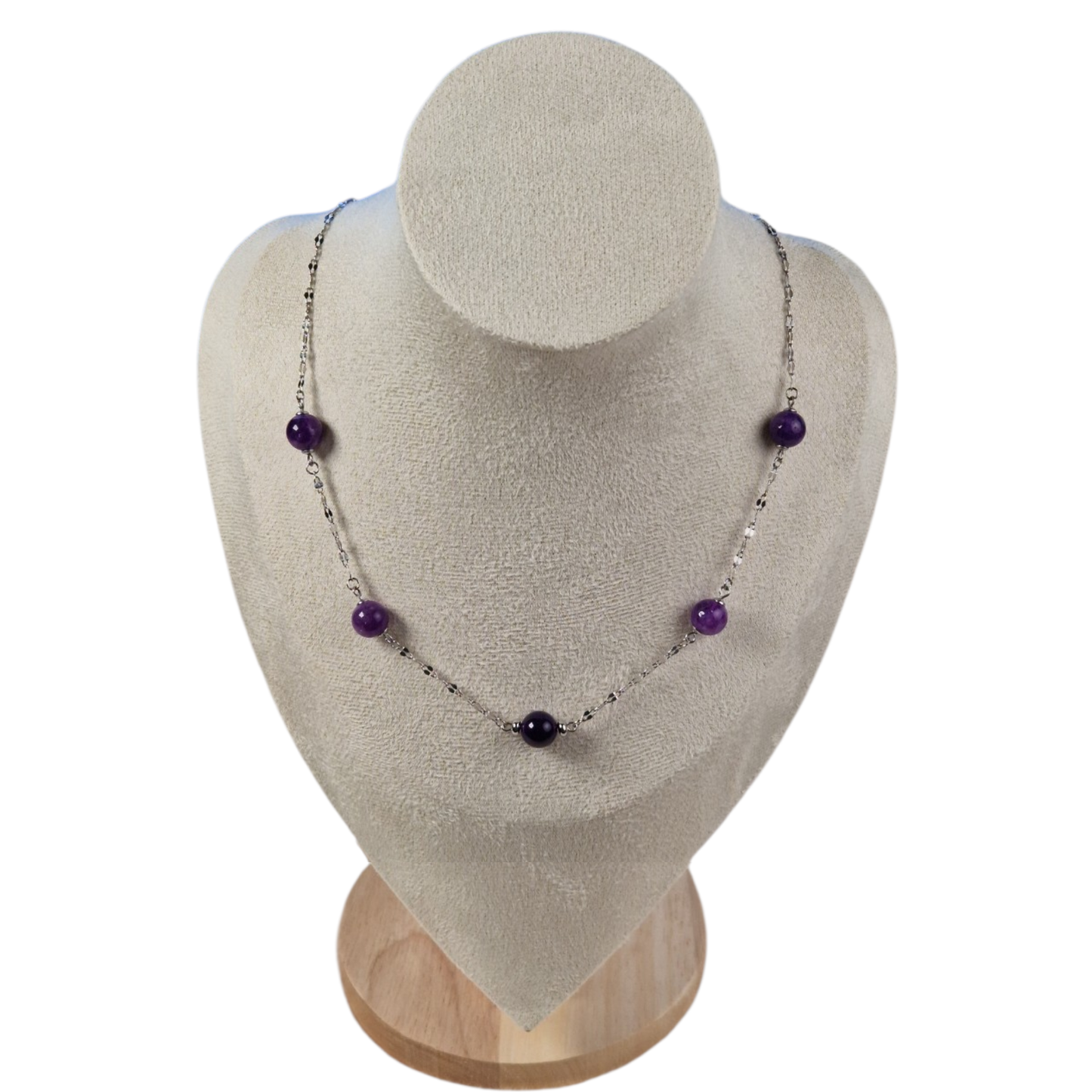 Amethyst Station Necklace