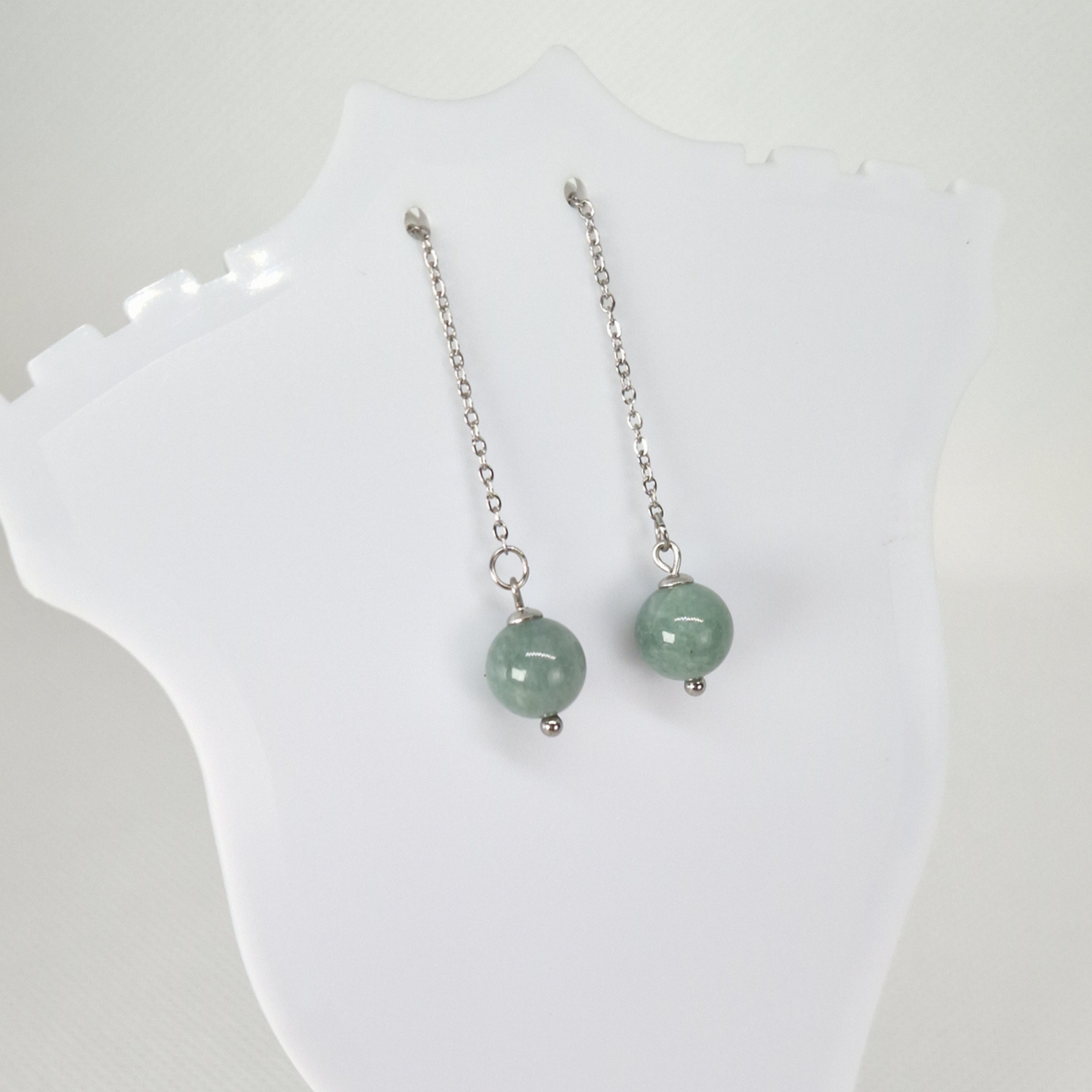 Jade Drop Earrings
