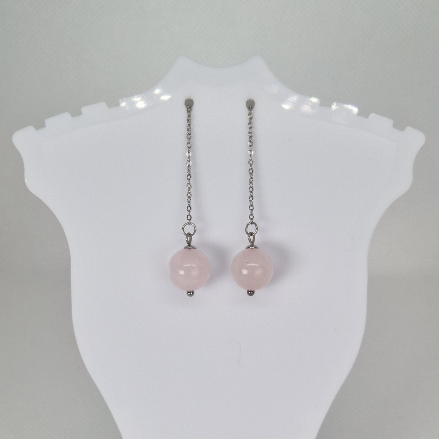 Quartz Drop Earrings