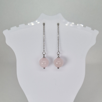 Elegant Classy Quartz Drop Earrings For Everyday Wear