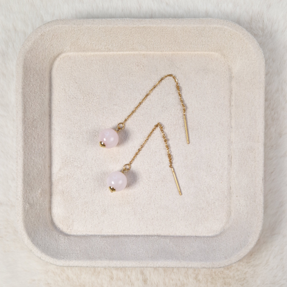 Elegant Classy Quartz Drop Earrings For Everyday Wear