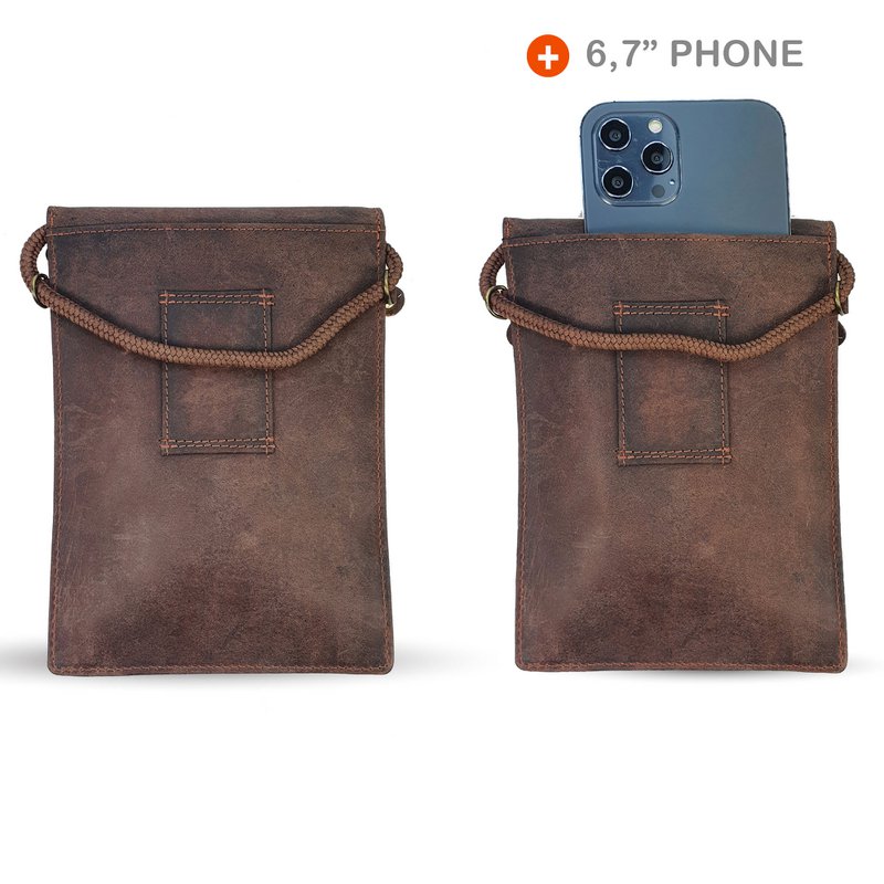 Passport / Phone Bag Brown