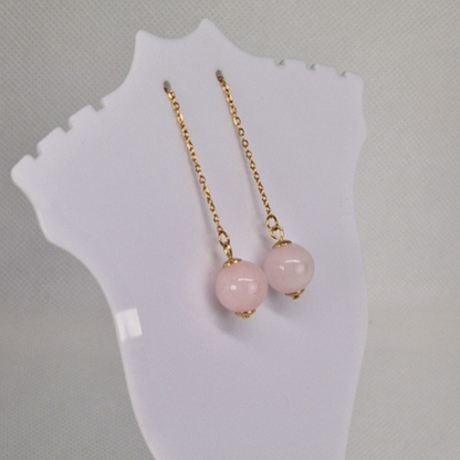 Elegant Classy Quartz Drop Earrings For Everyday Wear
