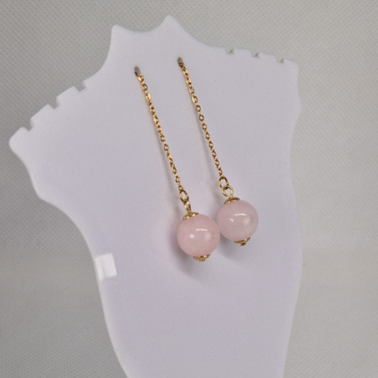 Quartz Drop Earrings