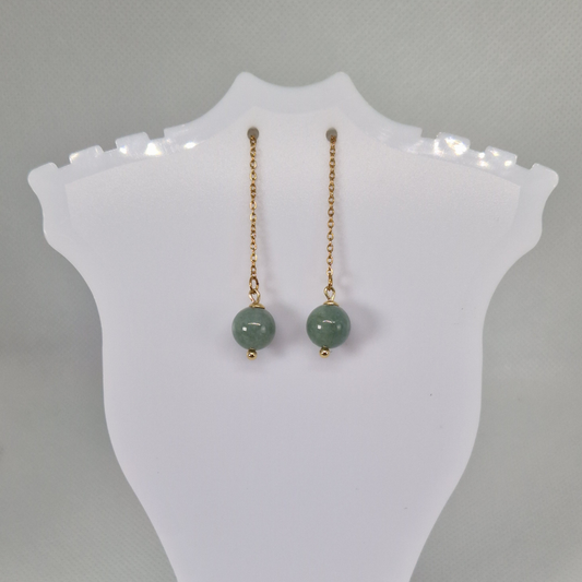 Jade Drop Earrings