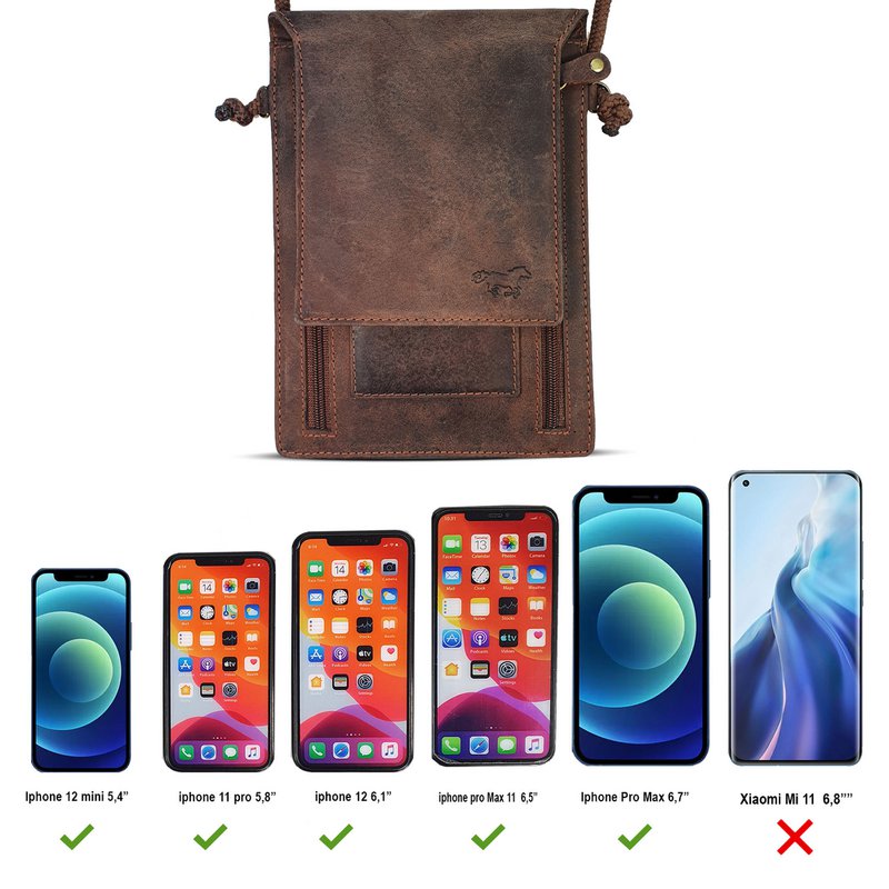 Passport / Phone Bag Brown