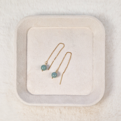 Jade Drop Earrings