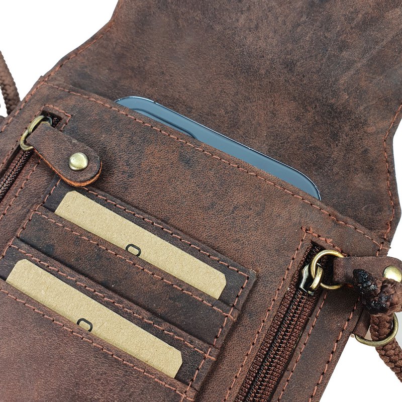Passport / Phone Bag Brown