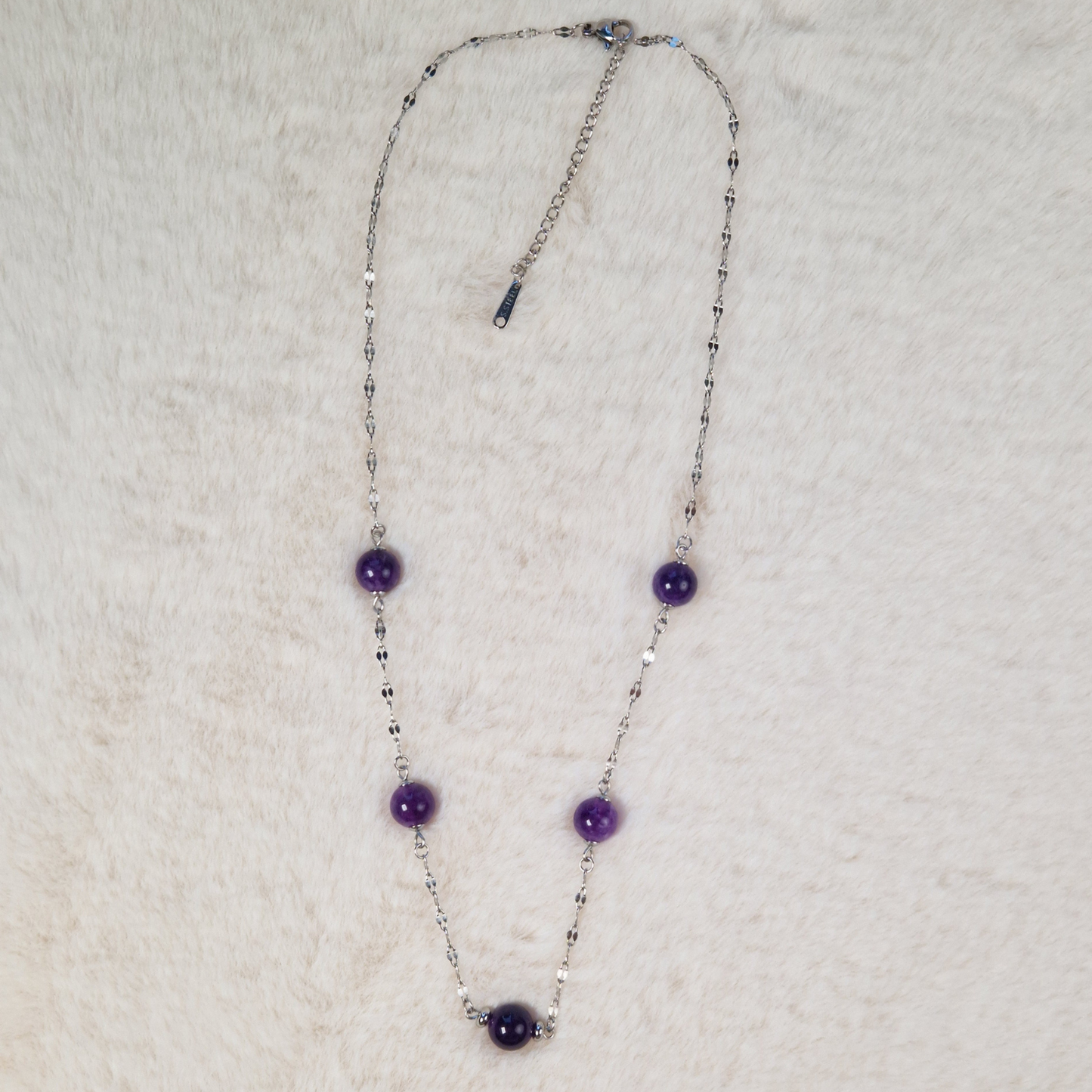 Amethyst Station Necklace