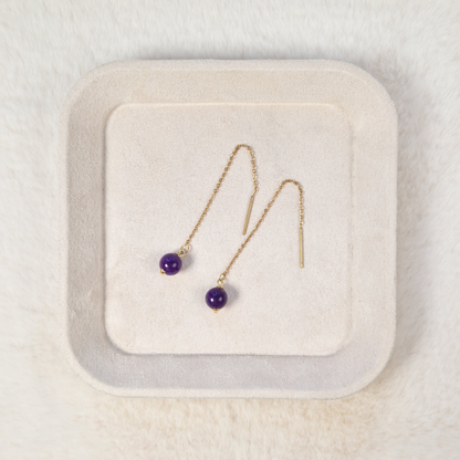Elegant Classy Quartz Drop Earrings For Everyday Wear