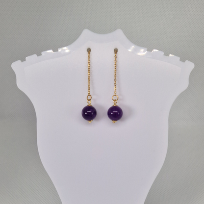 Elegant Classy Quartz Drop Earrings For Everyday Wear