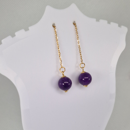 Elegant Classy Quartz Drop Earrings For Everyday Wear