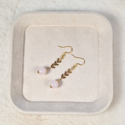 Classy Casual Quartz Dangling Earrings