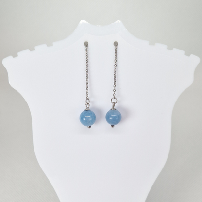 Elegant Classy Quartz Drop Earrings For Everyday Wear