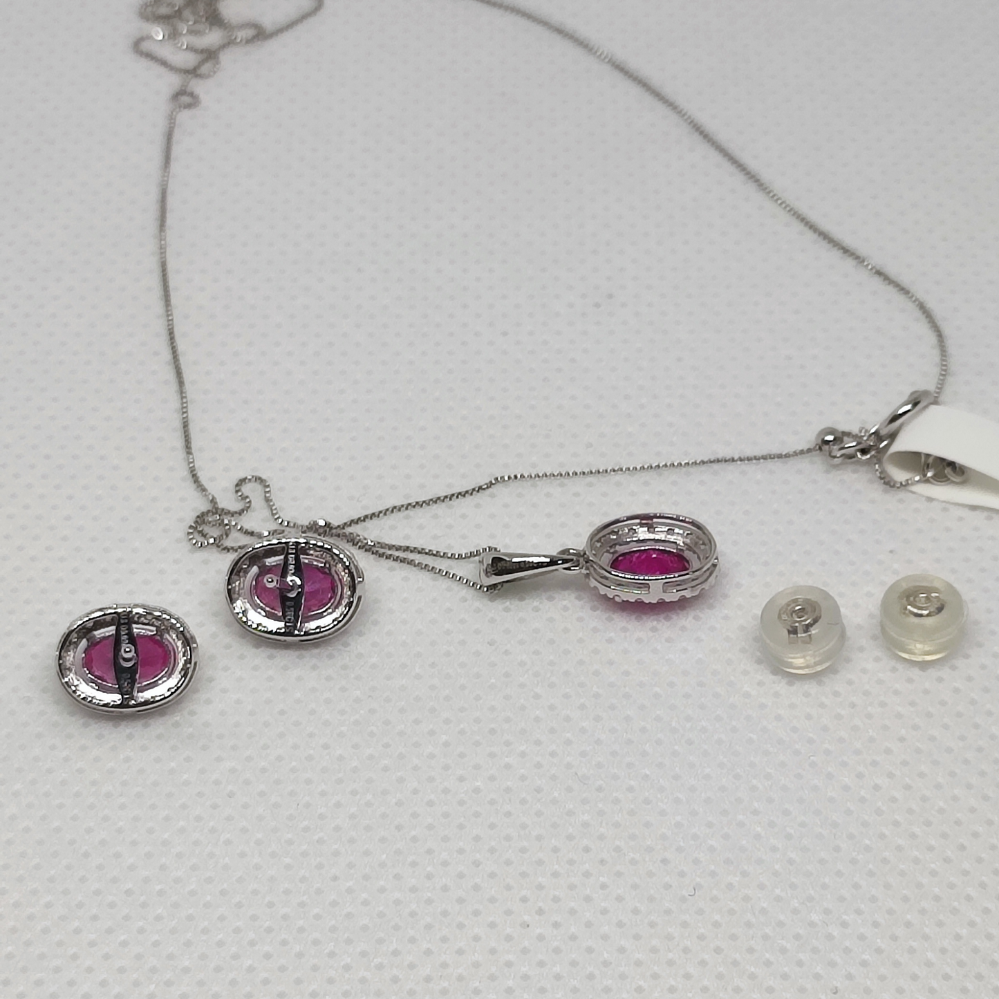 White Gold Ruby Set